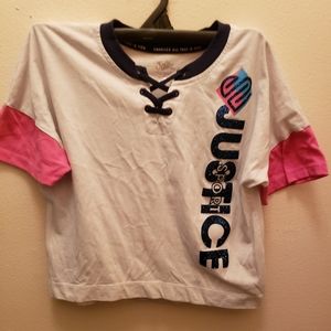 Justice T-shirt Size S (7/8)